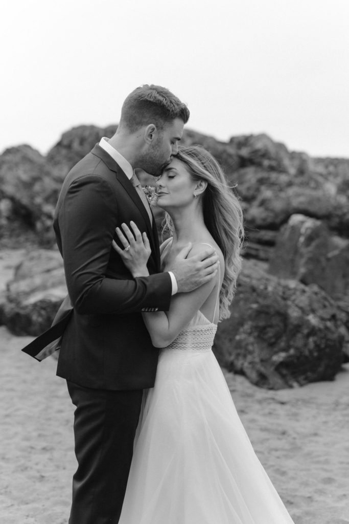 A kiss on the forehead