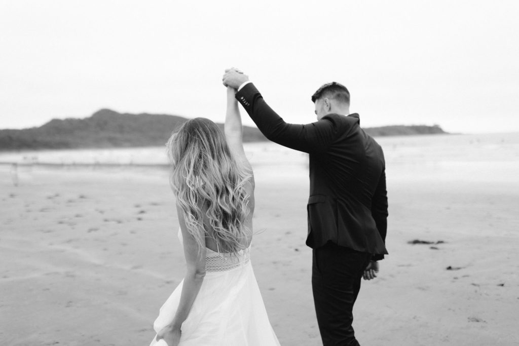 Dancing on the beach