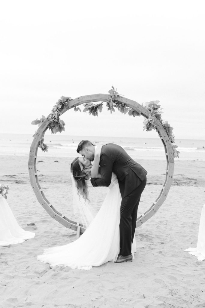First kiss after the vow