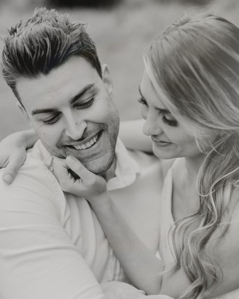 Mitch and Natasha in B&W