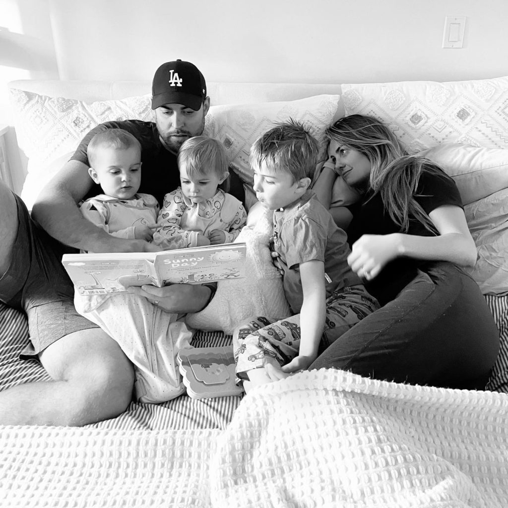 The whole family